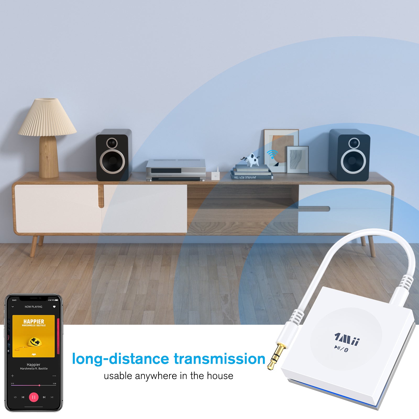 1Mii K7 Bluetooth Transmitter Receiver