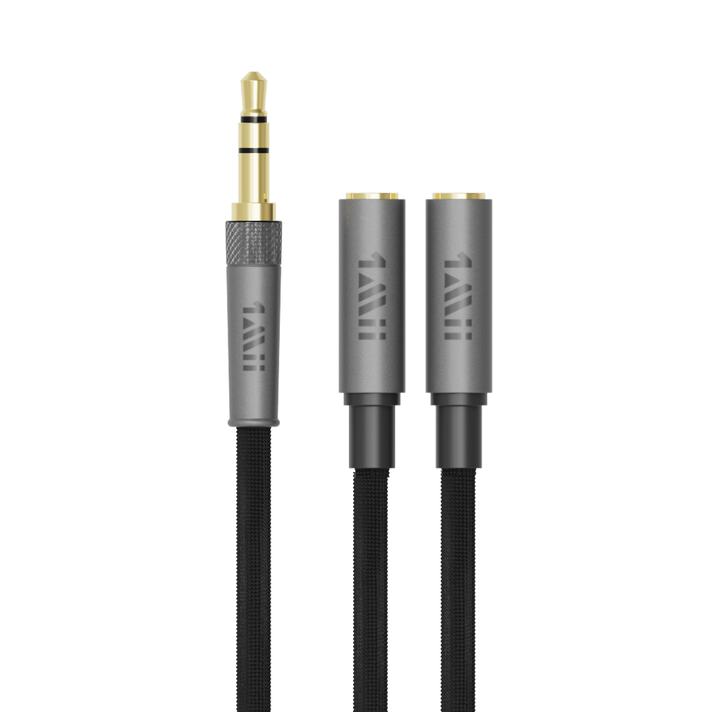 3.5mm Male to 2 Female Stereo Audio Cable - 1mii.shop