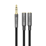 3.5mm Male to 2 Female Stereo Audio Cable - 1mii.shop