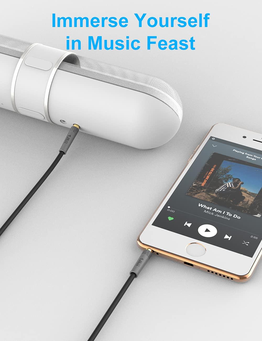 1mii 3.5mm audio cable connect with iphone