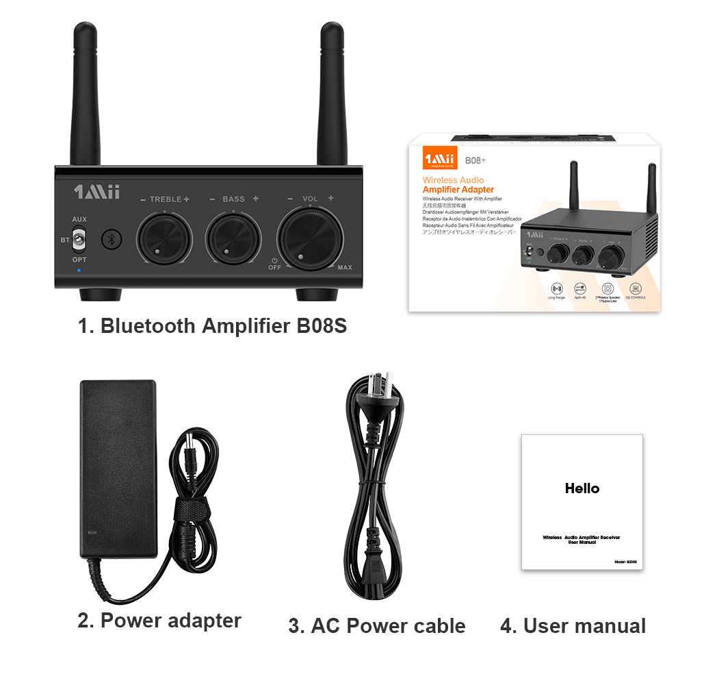 B08 Bluetooth Amplifier Receiver - 1mii.shop