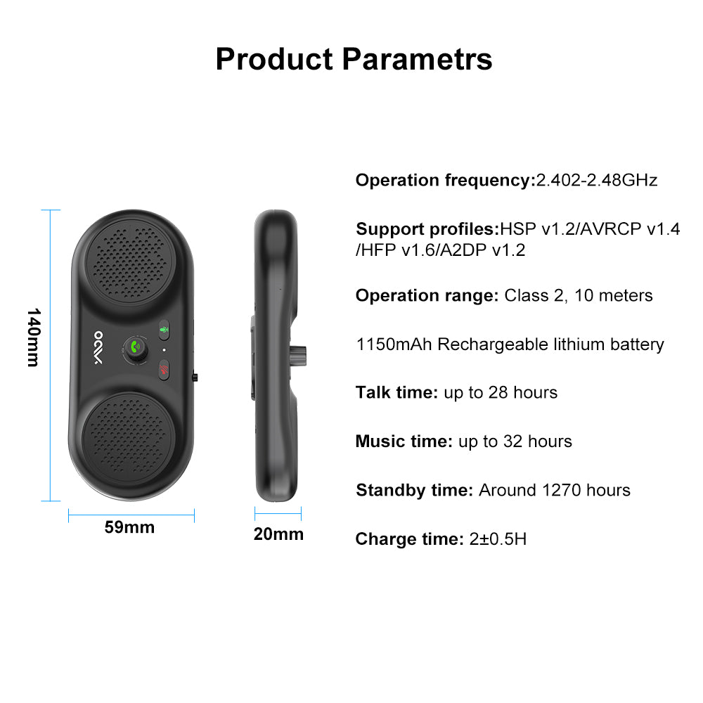 YMOO MK02 Bluetooth Car Vivavoce