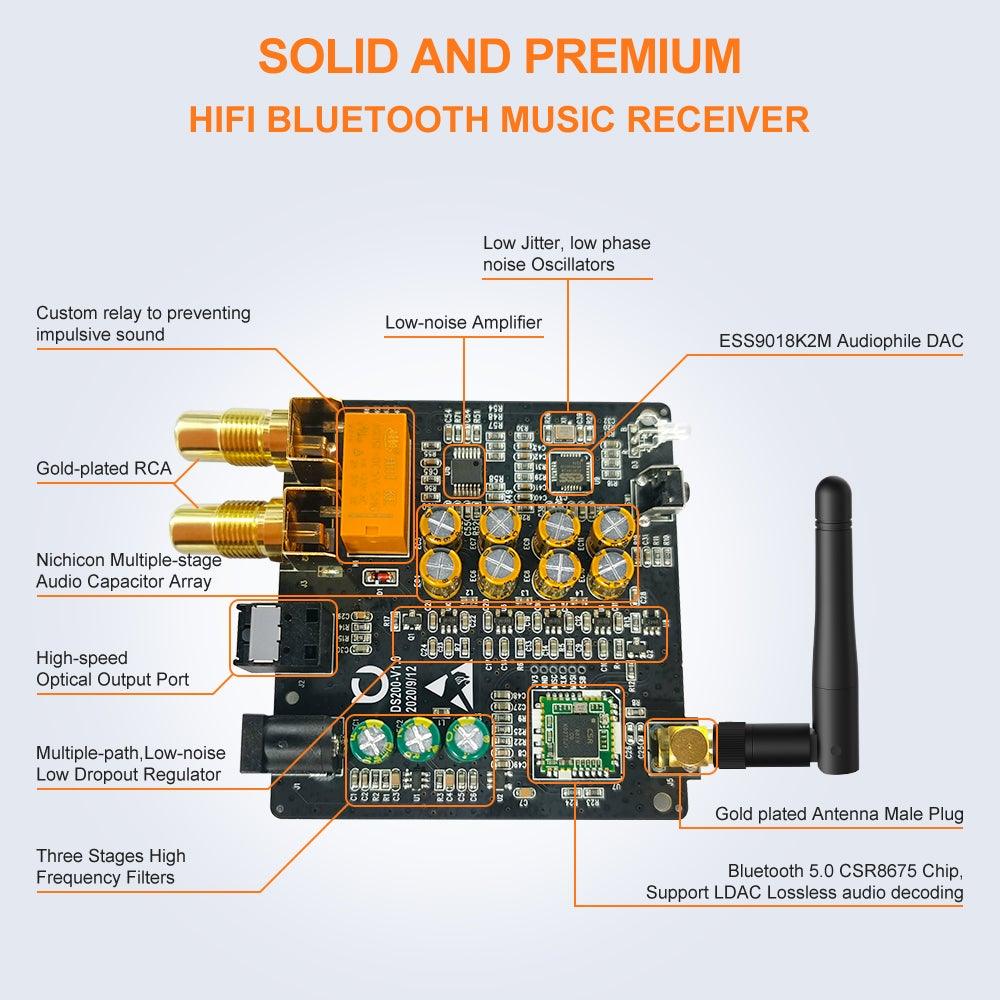 DS200 Bluetooth Hi-Fi Receiver - 1mii.shop