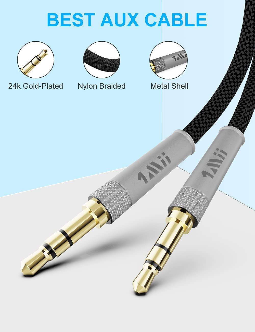 1mii 3.5mm audio cable with 24k gold- plated