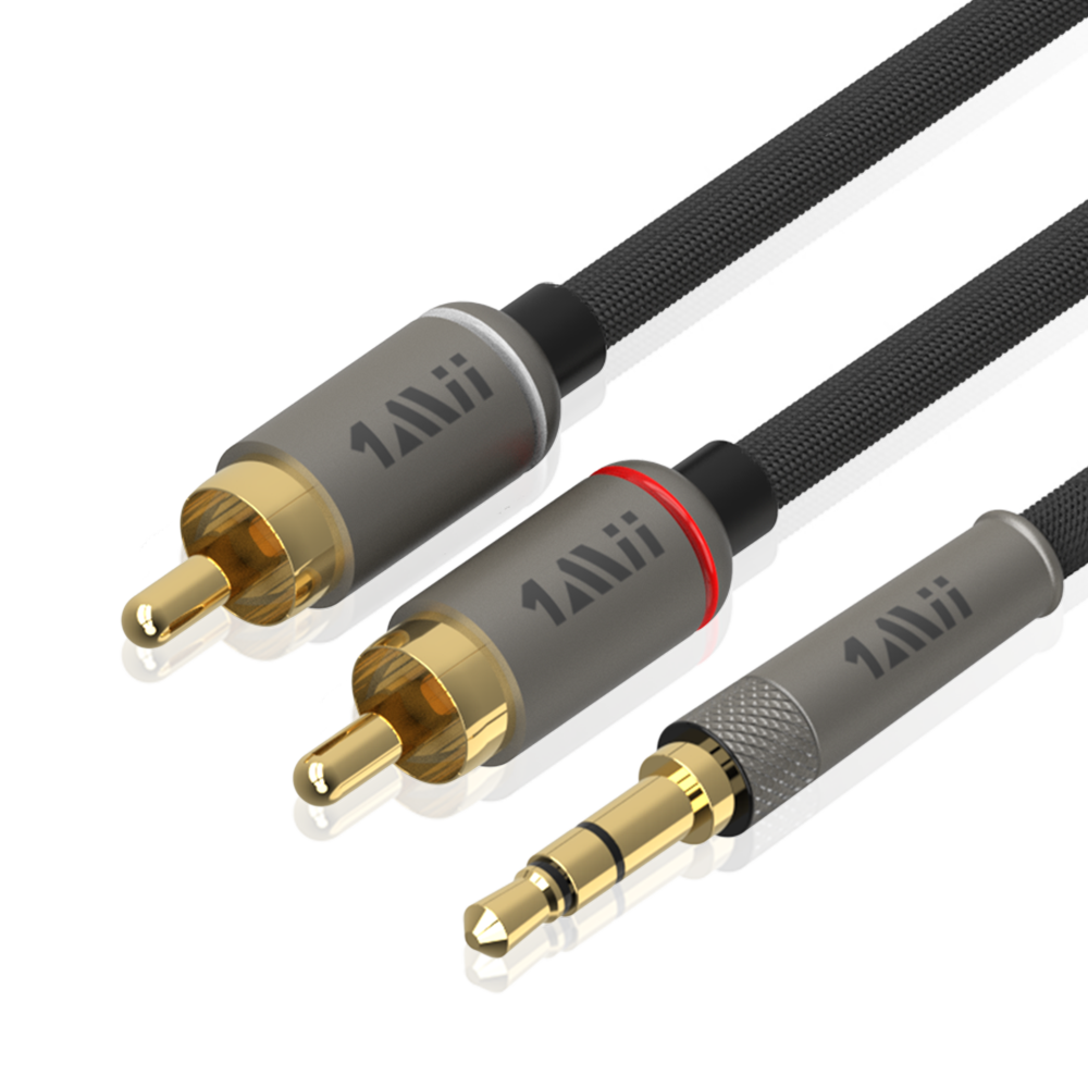 3.5mm Male to 2RCA Male Stereo Audio Cable - 1mii.shop