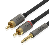 3.5mm Male to 2RCA Male Stereo Audio Cable - 1mii.shop