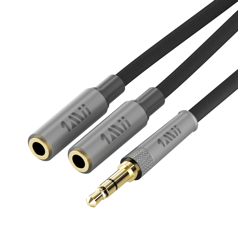 3.5mm Male to 2 Female Stereo Audio Cable -1mii