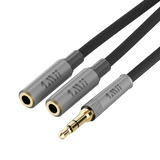 3.5mm Male to 2 Female Stereo Audio Cable -1mii